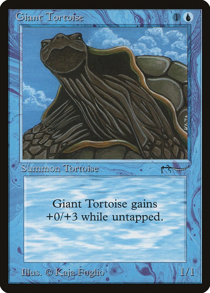 Giant Tortoise (Dark Mana Cost) [Arabian Nights] MTG Single Magic: The Gathering  | Multizone: Comics And Games