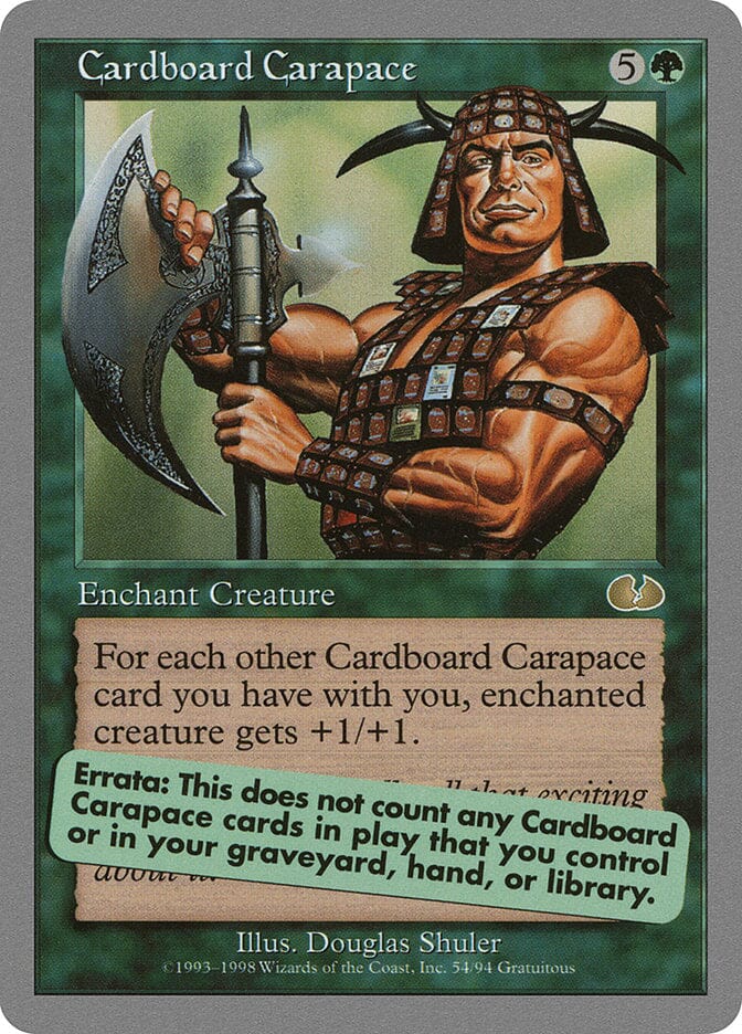 Cardboard Carapace [Unglued] MTG Single Magic: The Gathering  | Multizone: Comics And Games