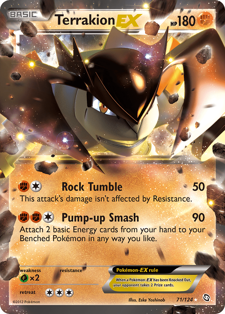 Terrakion EX (71/124) [Black & White: Dragons Exalted] Pokemon Single Pokémon  | Multizone: Comics And Games