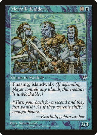 Merfolk Raiders [Mirage] MTG Single Magic: The Gathering  | Multizone: Comics And Games