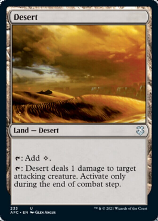 Desert [Dungeons & Dragons: Adventures in the Forgotten Realms Commander] MTG Single Magic: The Gathering  | Multizone: Comics And Games