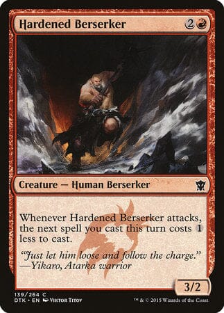 Hardened Berserker [Dragons of Tarkir] MTG Single Magic: The Gathering  | Multizone: Comics And Games