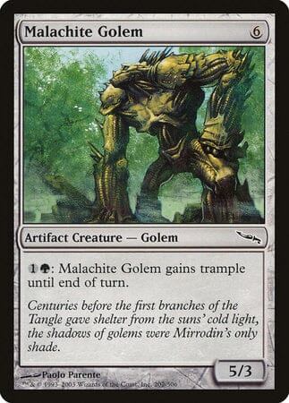 Malachite Golem [Mirrodin] MTG Single Magic: The Gathering  | Multizone: Comics And Games
