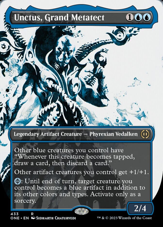Unctus, Grand Metatect (Borderless Ichor Step-and-Compleat Foil) [Phyrexia: All Will Be One] MTG Single Magic: The Gathering  | Multizone: Comics And Games