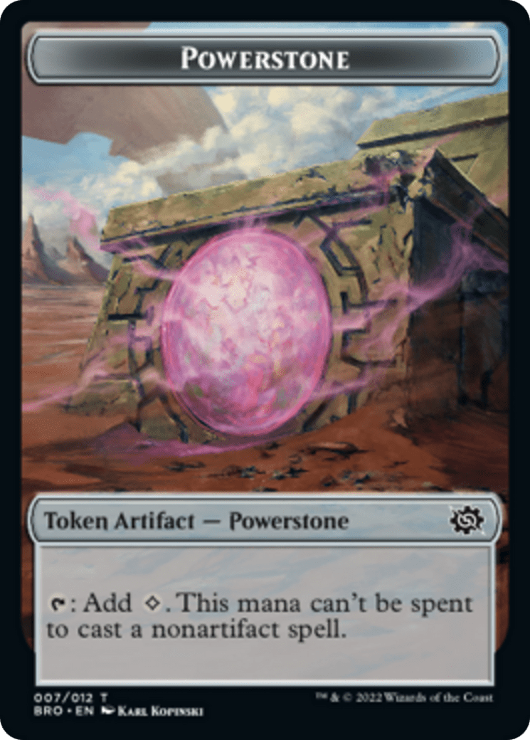 Powerstone Token [The Brothers' War Tokens] MTG Single Magic: The Gathering  | Multizone: Comics And Games