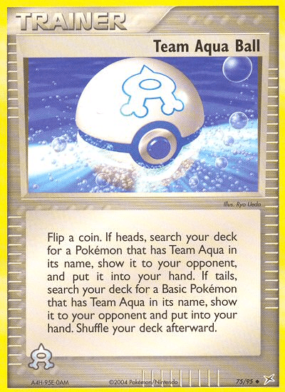 Team Aqua Ball (75/95) [EX: Team Magma vs Team Aqua] Pokemon Single Pokémon  | Multizone: Comics And Games