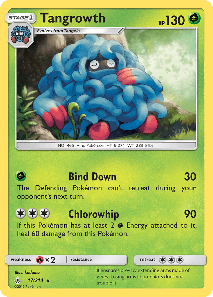 Tangrowth (17/214) [Sun & Moon: Unbroken Bonds] Pokemon Single Pokémon  | Multizone: Comics And Games