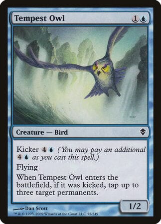 Tempest Owl [Zendikar] MTG Single Magic: The Gathering  | Multizone: Comics And Games