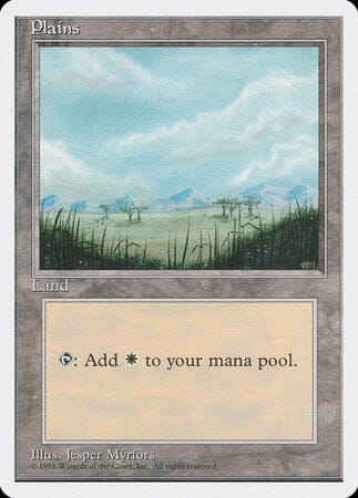 Plains (B) [Fourth Edition] MTG Single Magic: The Gathering  | Multizone: Comics And Games