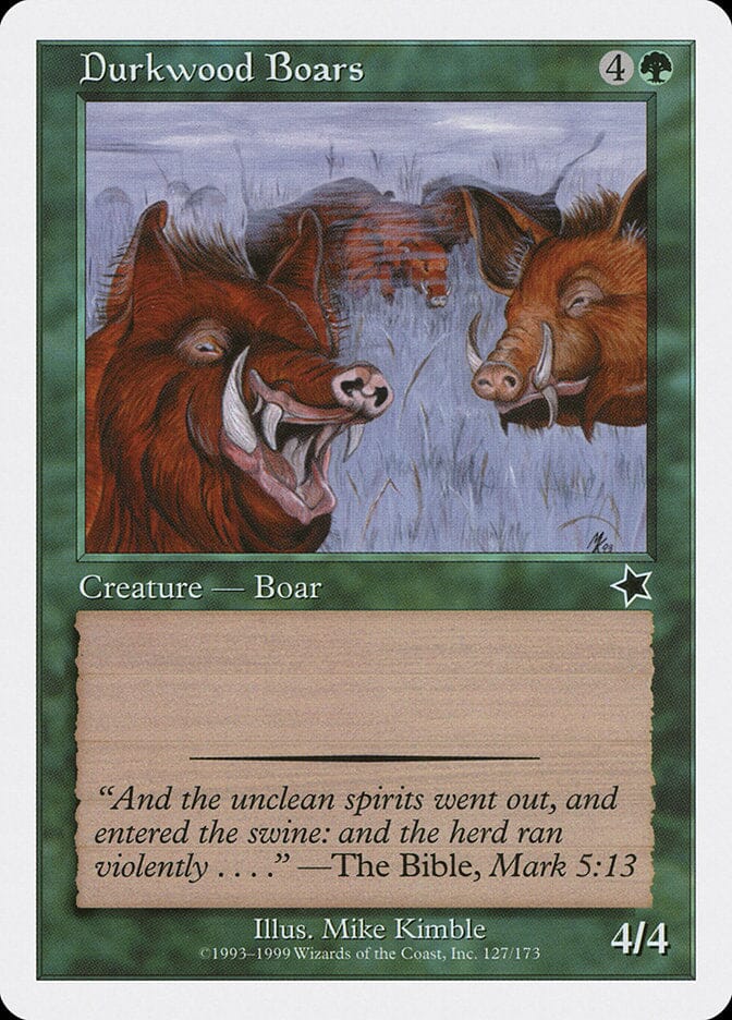 Durkwood Boars [Starter 1999] MTG Single Magic: The Gathering  | Multizone: Comics And Games