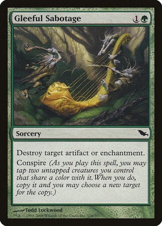 Gleeful Sabotage [Shadowmoor] MTG Single Magic: The Gathering  | Multizone: Comics And Games