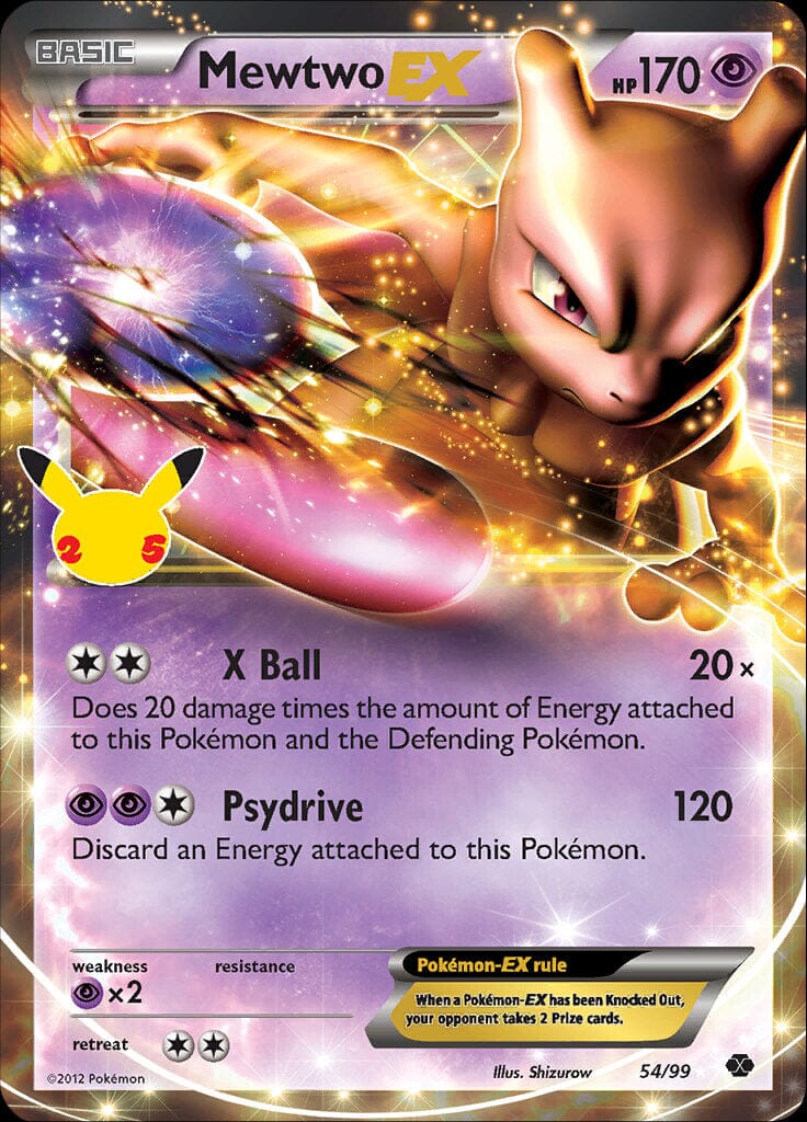 Mewtwo EX (54/99) [Celebrations: 25th Anniversary - Classic Collection] Pokemon Single Pokémon  | Multizone: Comics And Games