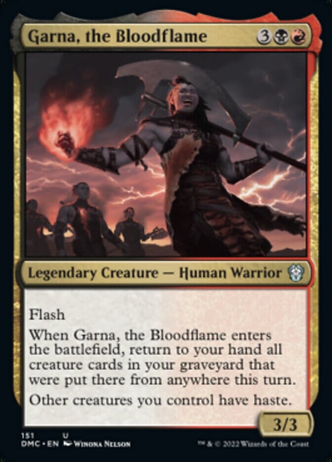 Garna, the Bloodflame [Dominaria United Commander] MTG Single Magic: The Gathering  | Multizone: Comics And Games