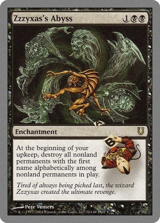 Zzzyxas's Abyss [Unhinged] MTG Single Magic: The Gathering  | Multizone: Comics And Games