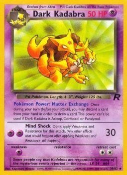 Dark Kadabra (39/82) [Team Rocket Unlimited] Pokemon Single Pokémon  | Multizone: Comics And Games