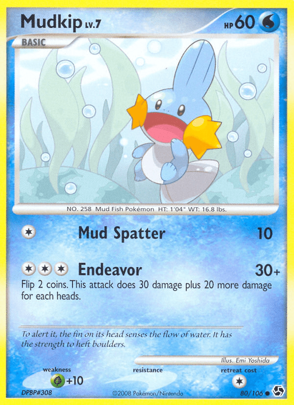 Mudkip (80/106) [Diamond & Pearl: Great Encounters] Pokemon Single Pokémon  | Multizone: Comics And Games