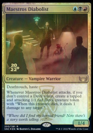 Maestros Diabolist [Streets of New Capenna Prerelease Promos] MTG Single Magic: The Gathering  | Multizone: Comics And Games