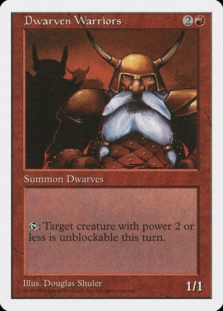 Dwarven Warriors [Fifth Edition] MTG Single Magic: The Gathering  | Multizone: Comics And Games