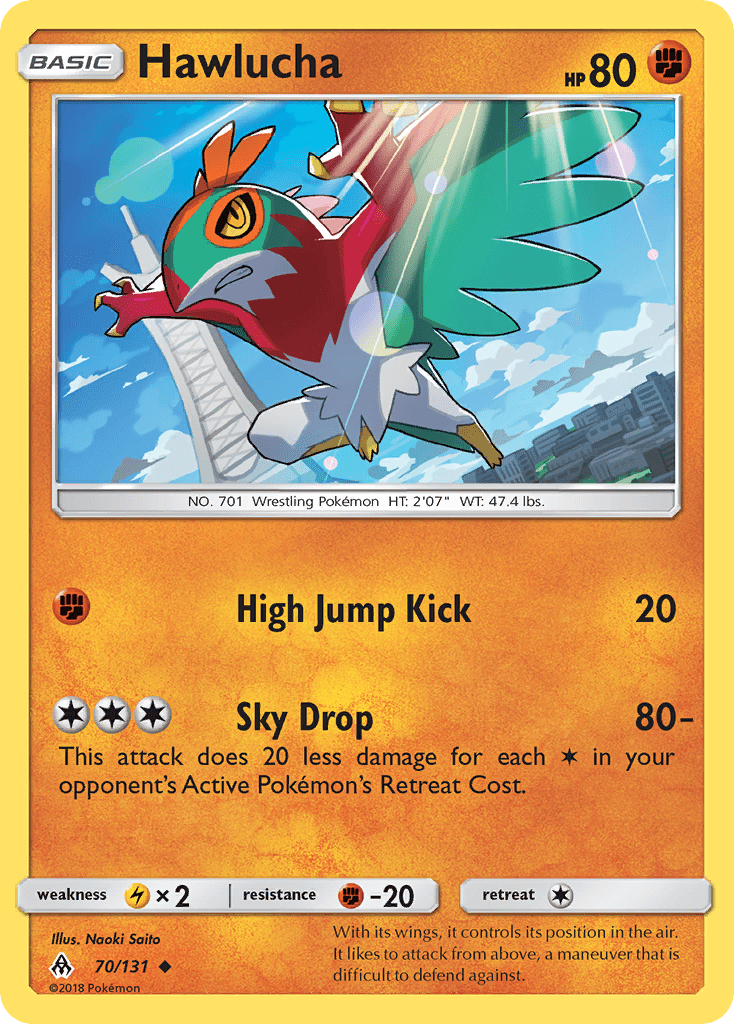 Hawlucha (70/131) [Sun & Moon: Forbidden Light] Pokemon Single Pokémon  | Multizone: Comics And Games