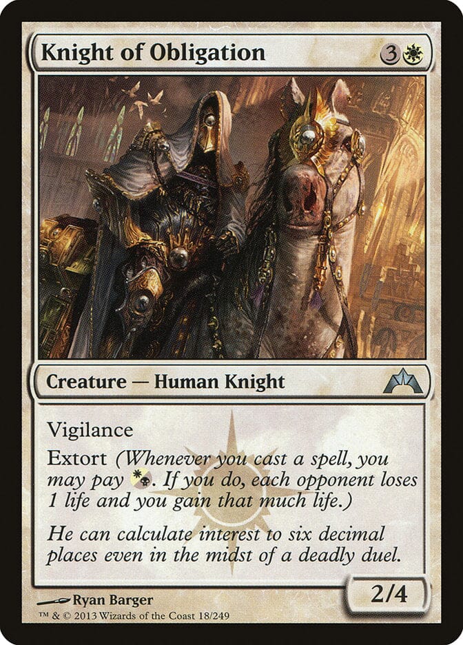 Knight of Obligation [Gatecrash] | Multizone: Comics And Games