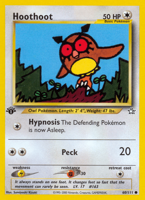 Hoothoot (60/111) [Neo Genesis 1st Edition] Pokemon Single Pokémon  | Multizone: Comics And Games