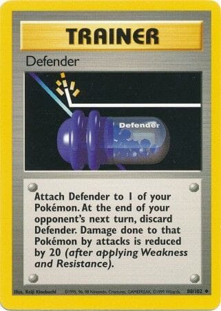Defender (80/102) [Base Set Unlimited] Pokemon Single Pokémon  | Multizone: Comics And Games