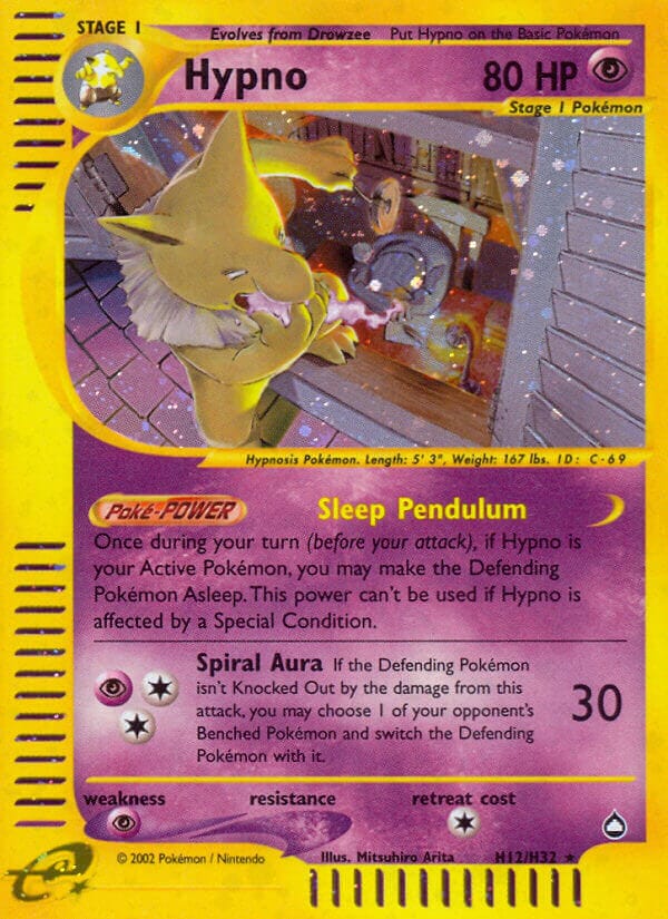Hypno (H12/H32) [Aquapolis] Pokemon Single Pokémon  | Multizone: Comics And Games