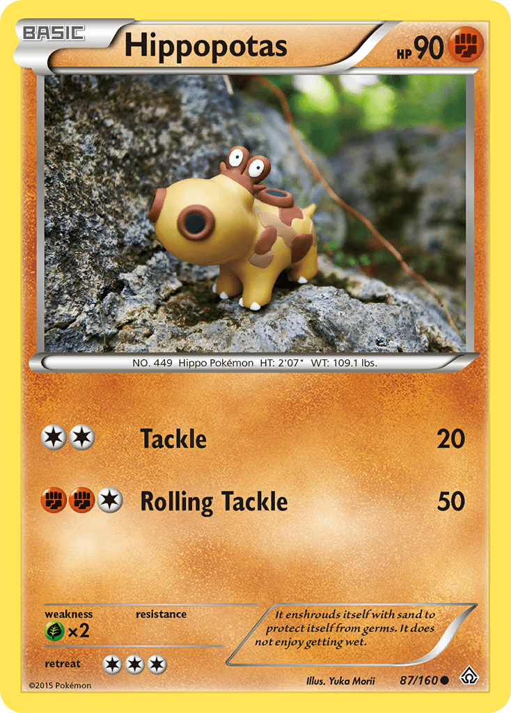 Hippopotas (87/160) [XY: Primal Clash] Pokemon Single Pokémon  | Multizone: Comics And Games