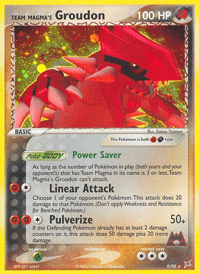 Team Magma's Groudon (9/95) [EX: Team Magma vs Team Aqua] Pokemon Single Pokémon  | Multizone: Comics And Games