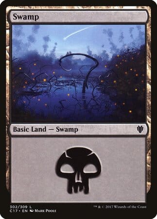 Swamp (302) [Commander 2017] MTG Single Magic: The Gathering  | Multizone: Comics And Games