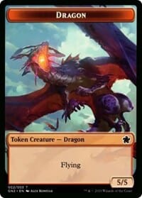 Dragon // Dinosaur Double-Sided Token [Game Night 2019 Tokens] MTG Single Magic: The Gathering  | Multizone: Comics And Games