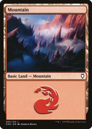 Mountain (305) [Commander Anthology Volume II] MTG Single Magic: The Gathering  | Multizone: Comics And Games
