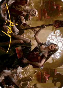 Gisa, Glorious Resurrector Art Card (Gold-Stamped Signature) [Innistrad: Midnight Hunt Art Series] MTG Single Magic: The Gathering  | Multizone: Comics And Games