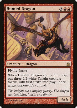Hunted Dragon [Ravnica: City of Guilds] MTG Single Magic: The Gathering  | Multizone: Comics And Games
