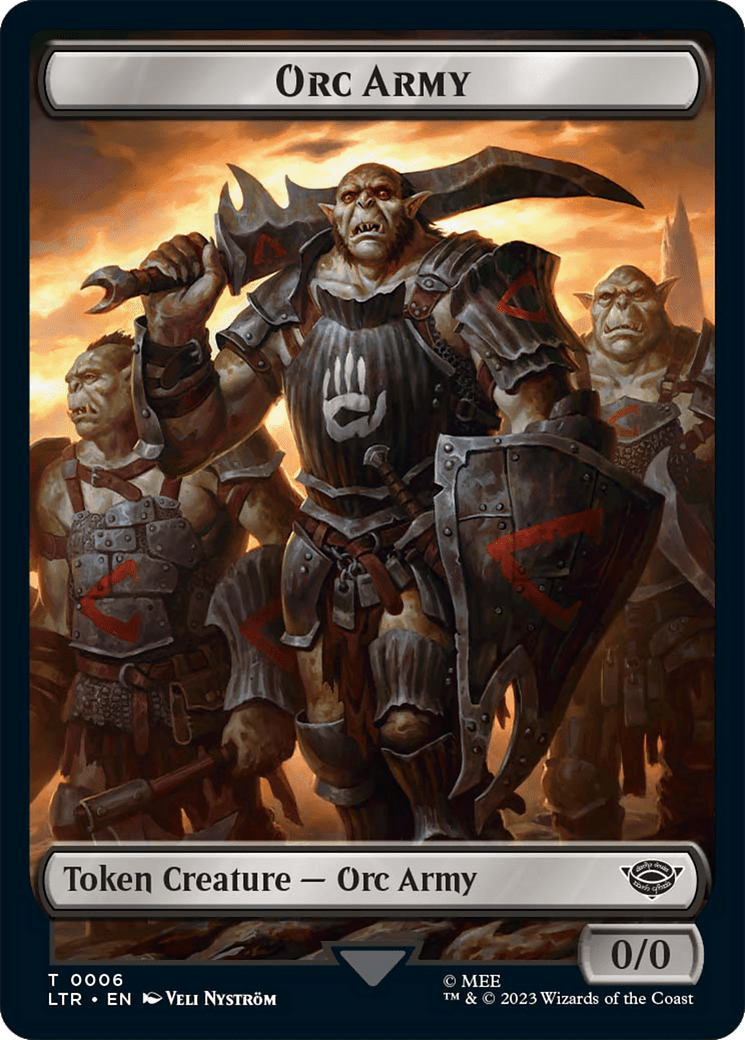 Food (10) // Orc Army (06) Double-Sided Token [The Lord of the Rings: Tales of Middle-Earth Tokens] MTG Single Magic: The Gathering  | Multizone: Comics And Games