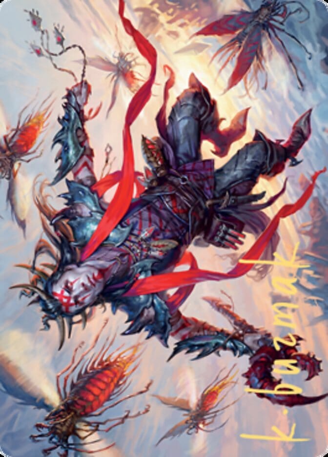 Scion of the Swarm Art Card (Gold-Stamped Signature) [Zendikar Rising Art Series] MTG Single Magic: The Gathering  | Multizone: Comics And Games