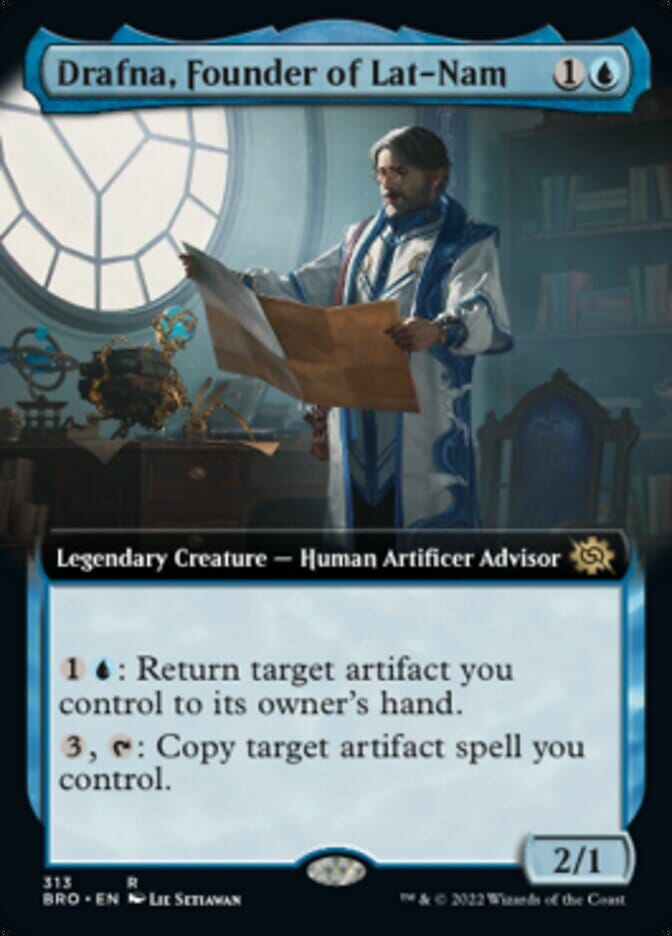 Drafna, Founder of Lat-Nam (Extended Art) [The Brothers' War] MTG Single Magic: The Gathering  | Multizone: Comics And Games