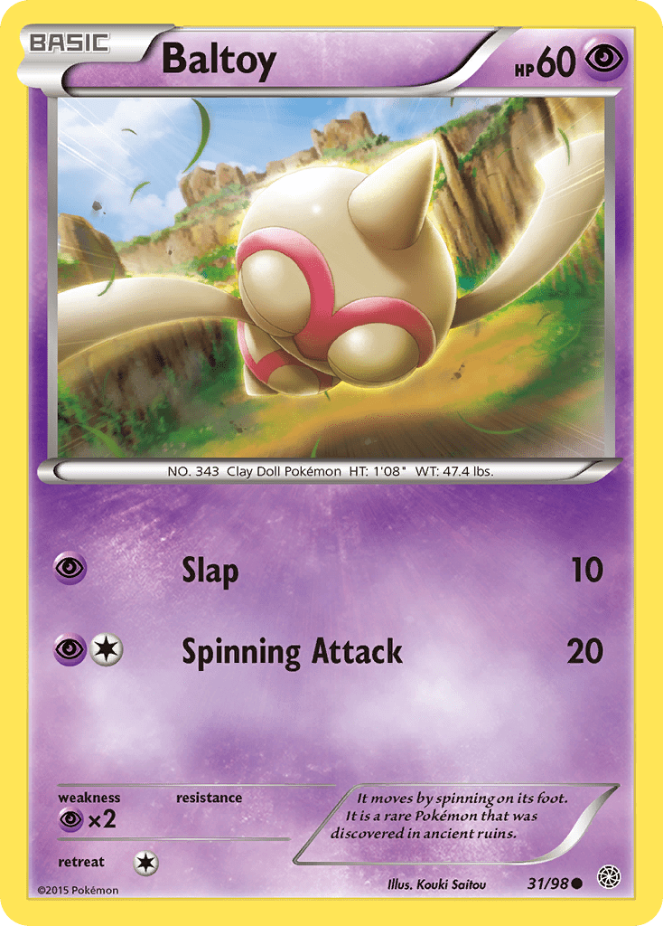 Baltoy (31/98) [XY: Ancient Origins] Pokemon Single Pokémon  | Multizone: Comics And Games