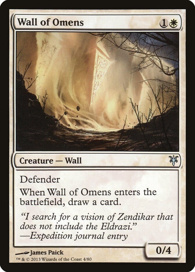 Wall of Omens [Duel Decks: Sorin vs. Tibalt] MTG Single Magic: The Gathering  | Multizone: Comics And Games