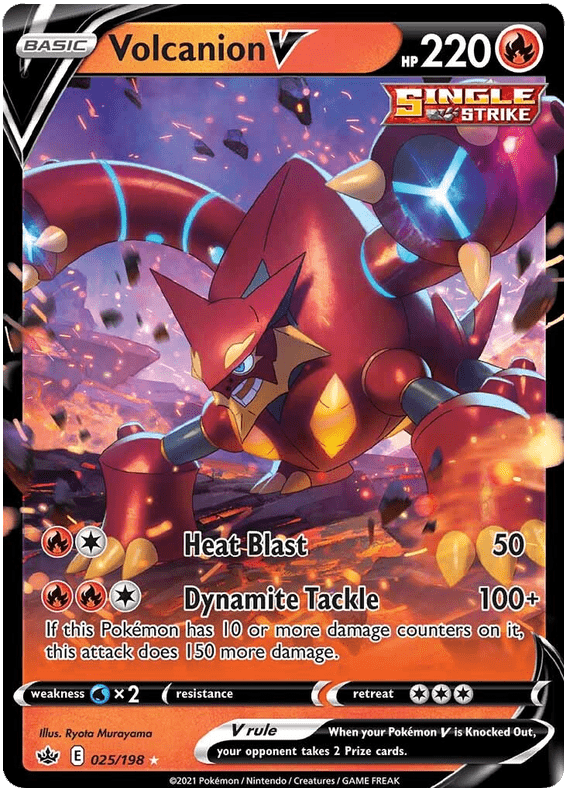 Volcanion V (025/198) [Sword & Shield: Chilling Reign] Pokemon Single Pokémon  | Multizone: Comics And Games