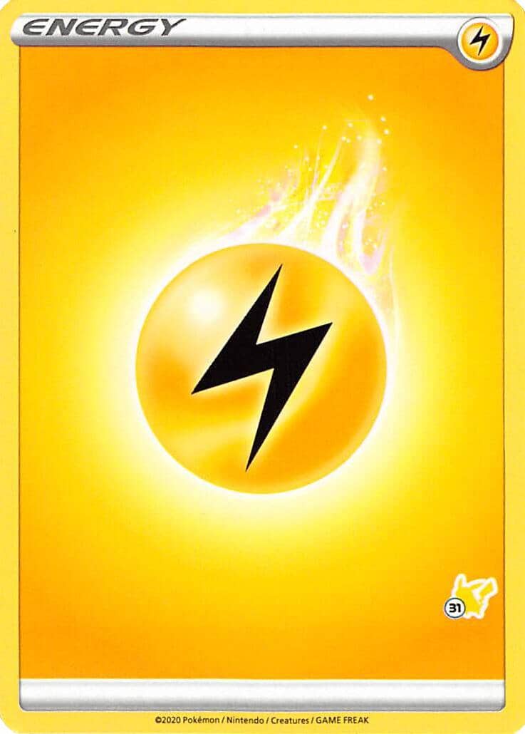 Lightning Energy (Pikachu Stamp #31) [Battle Academy 2022] Pokemon Single Pokémon  | Multizone: Comics And Games