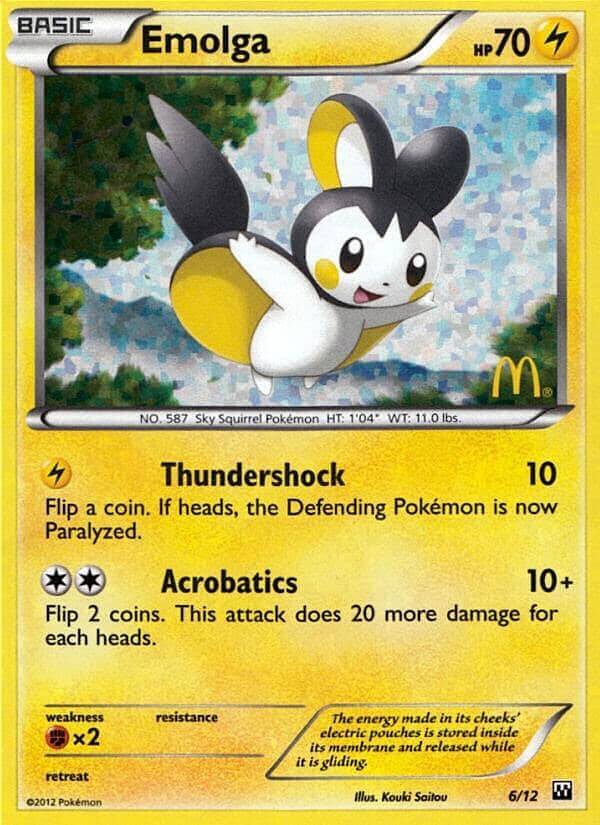 Emolga (6/12) [McDonald's Promos: 2012 Collection] Pokemon Single Pokémon  | Multizone: Comics And Games