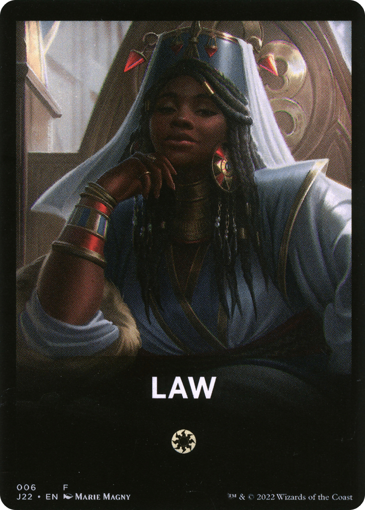 Law Theme Card [Jumpstart 2022 Front Cards] MTG Single Magic: The Gathering  | Multizone: Comics And Games