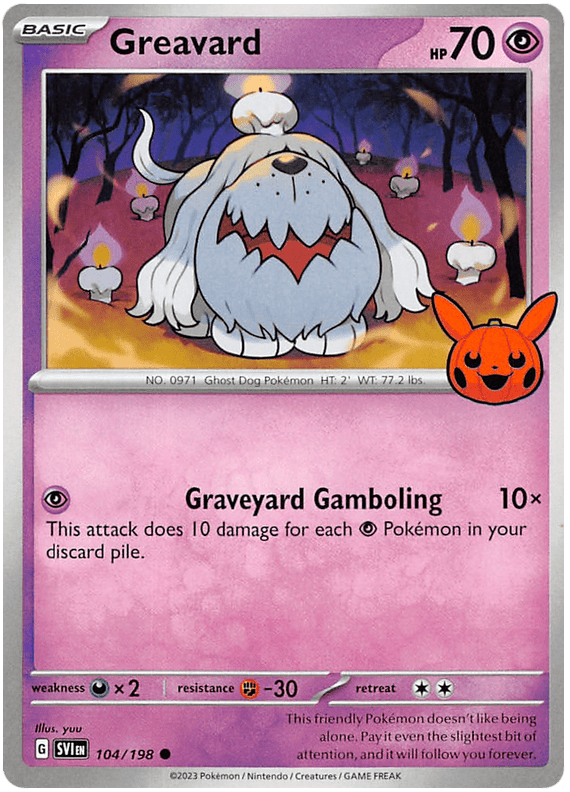 Greavard (104/198) [Trick or Trade 2023] Pokemon Single Pokémon  | Multizone: Comics And Games
