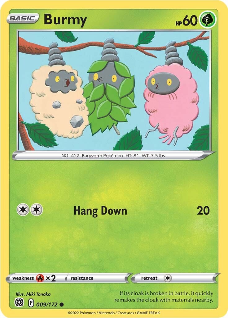 Burmy (009/172) [Sword & Shield: Brilliant Stars] Pokemon Single Pokémon  | Multizone: Comics And Games