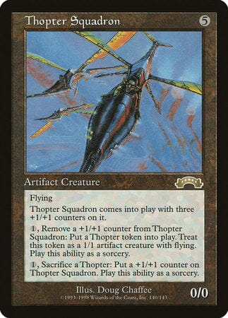 Thopter Squadron [Exodus] MTG Single Magic: The Gathering  | Multizone: Comics And Games