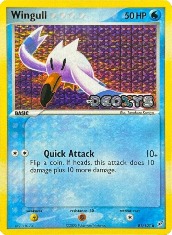 Wingull (81/107) (Stamped) [EX: Deoxys] Pokemon Single Pokémon  | Multizone: Comics And Games