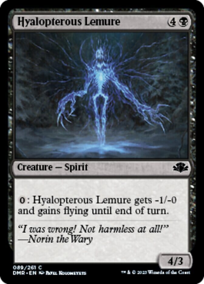 Hyalopterous Lemure [Dominaria Remastered] MTG Single Magic: The Gathering  | Multizone: Comics And Games