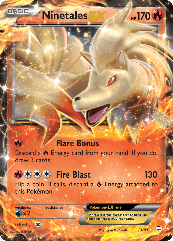 Ninetales EX (13/83) [XY: Generations] Pokemon Single Pokémon  | Multizone: Comics And Games