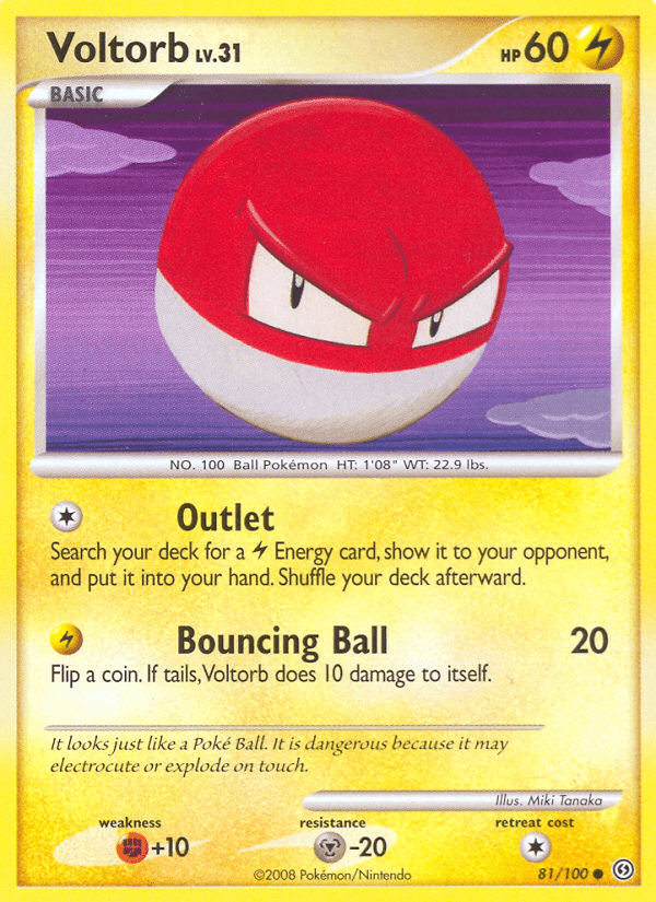 Voltorb (81/100) [Diamond & Pearl: Stormfront] Pokemon Single Pokémon  | Multizone: Comics And Games
